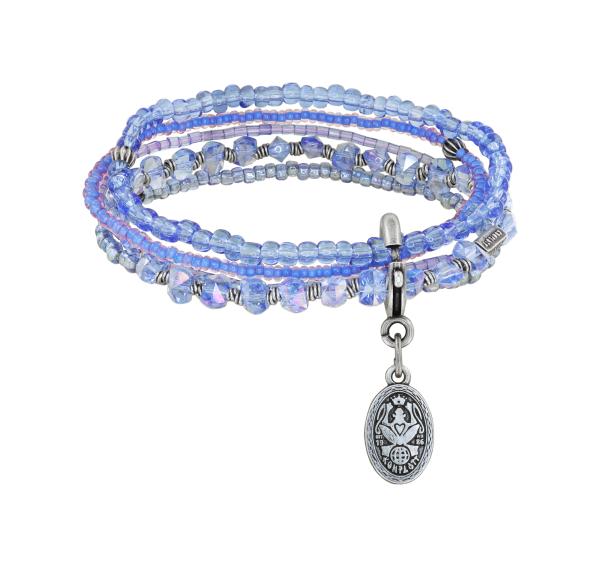 blue - Petit Glamour d'Afrique - Konplott bracelet
